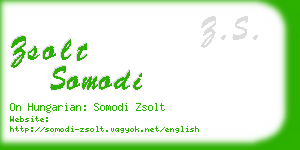 zsolt somodi business card